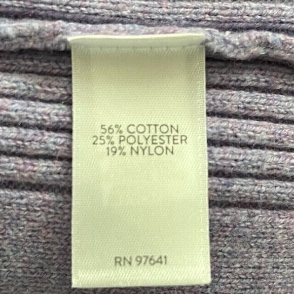 J. Jill Purple 3 Button Vneck Cardigan Size Medium - Picture 5 of 6